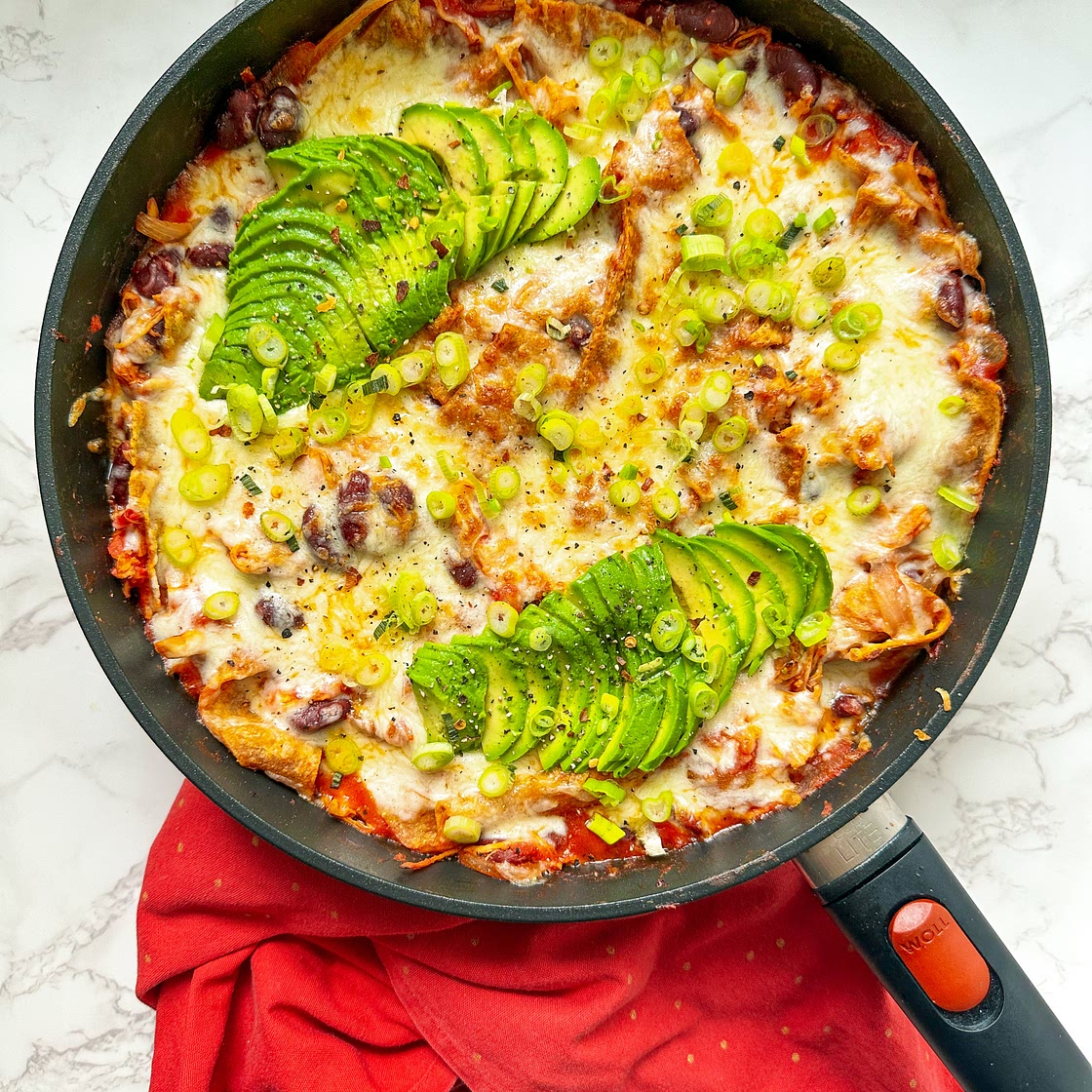 Chicken No-Roll Enchilladas