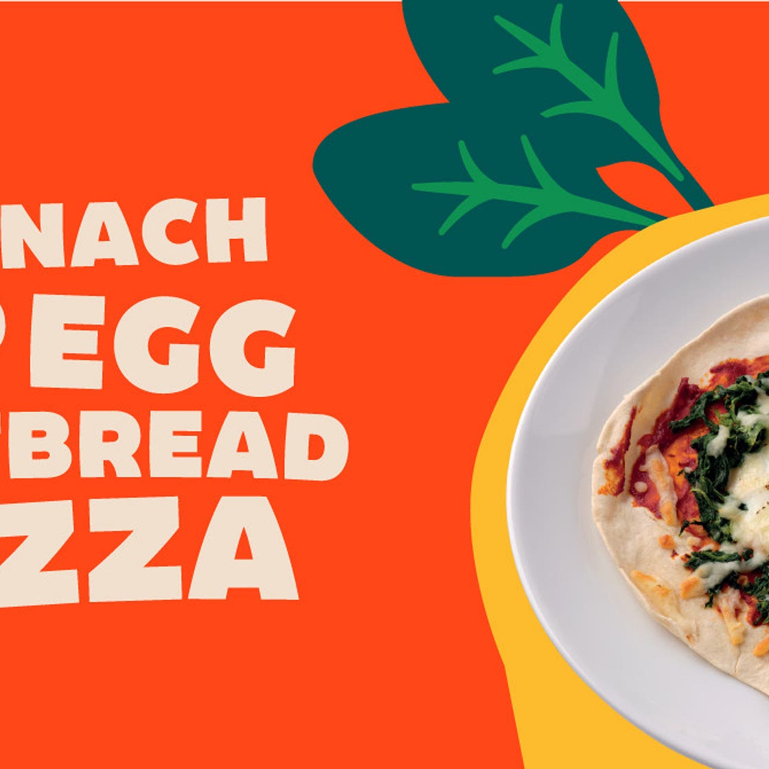 Spinach and Egg Flatbread Pizza