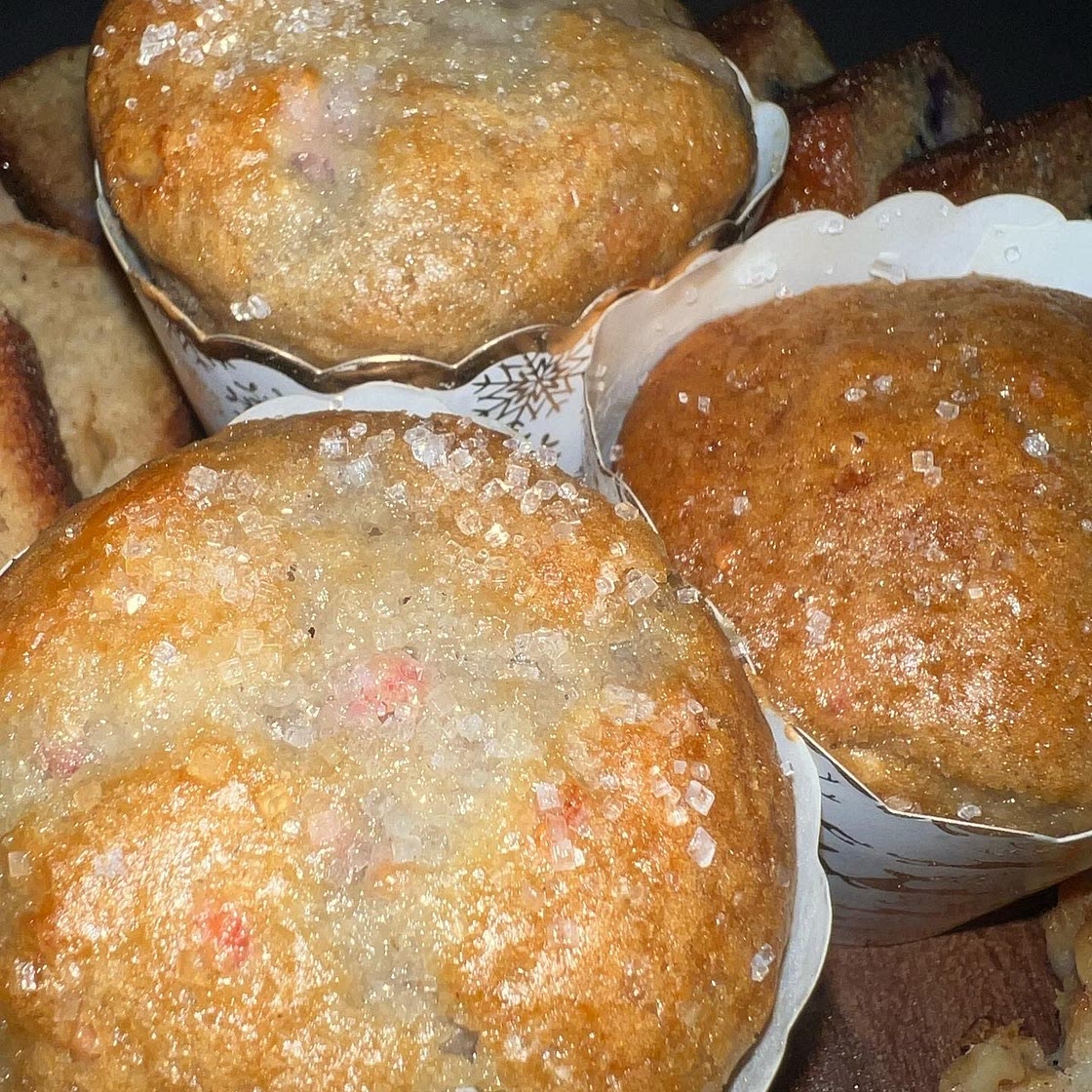 orange raspberry muffins