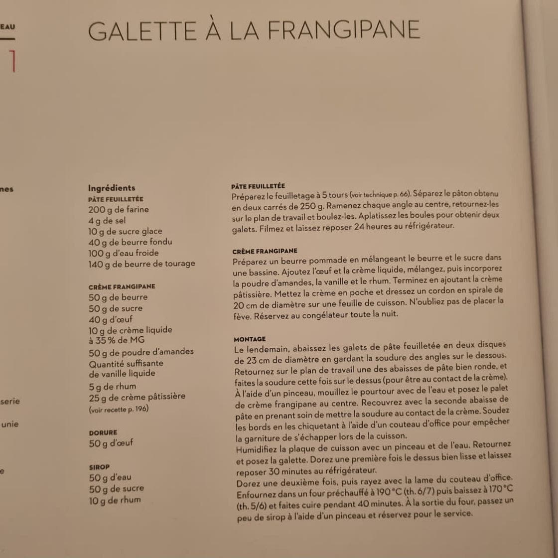 GALETTE À LA FRANGIPANE (PERSO, SANS FAIRE LA PÂTE, LA CRÈME PATISSIÈRE DOIT ÊTRE DÉJÀ PRÊTE)