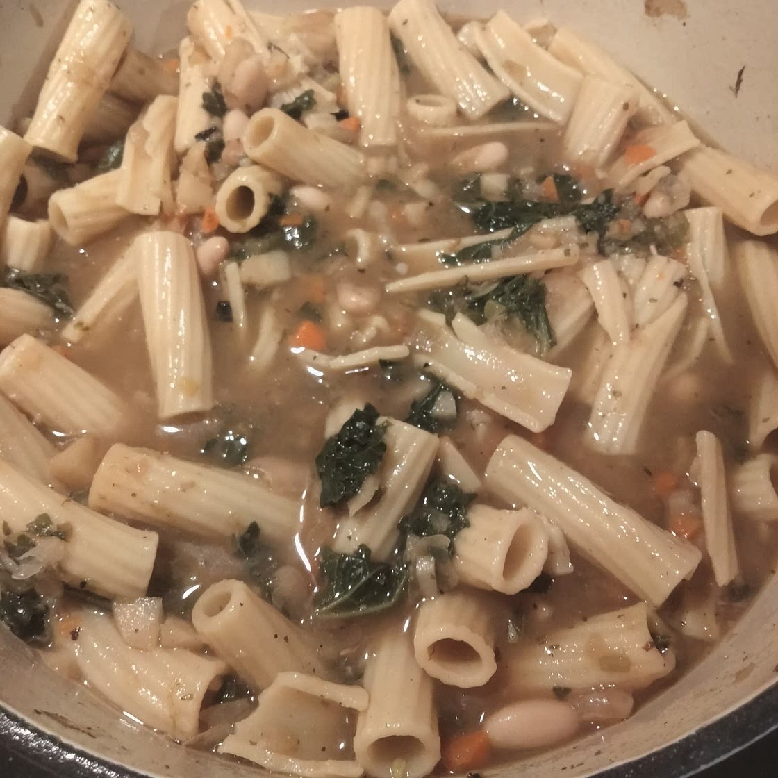 Kale, White Bean & Pasta Soup