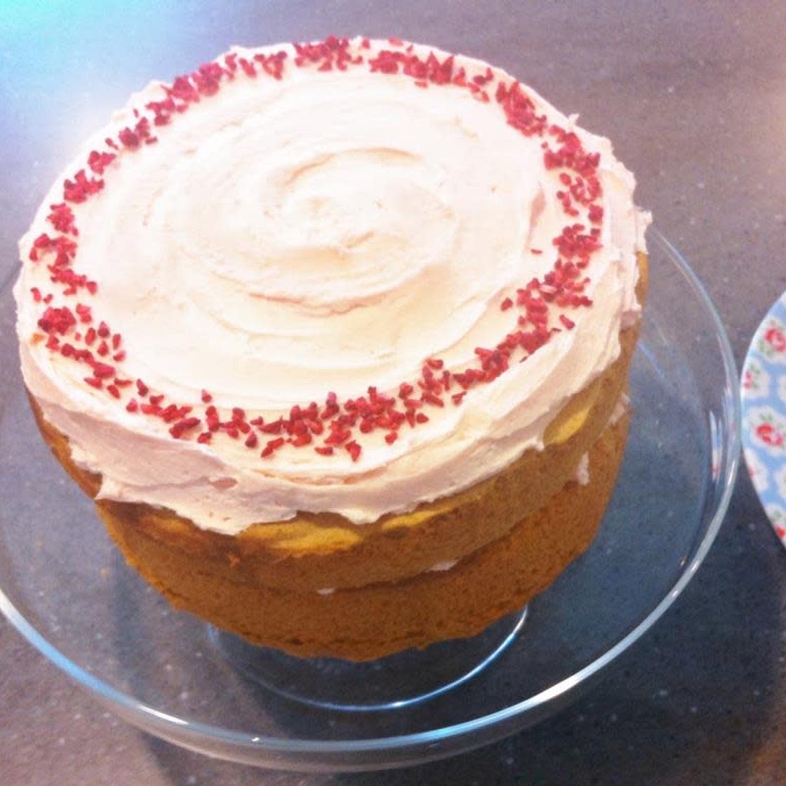 Not Another Rose, Vanilla and Raspberry Cake!