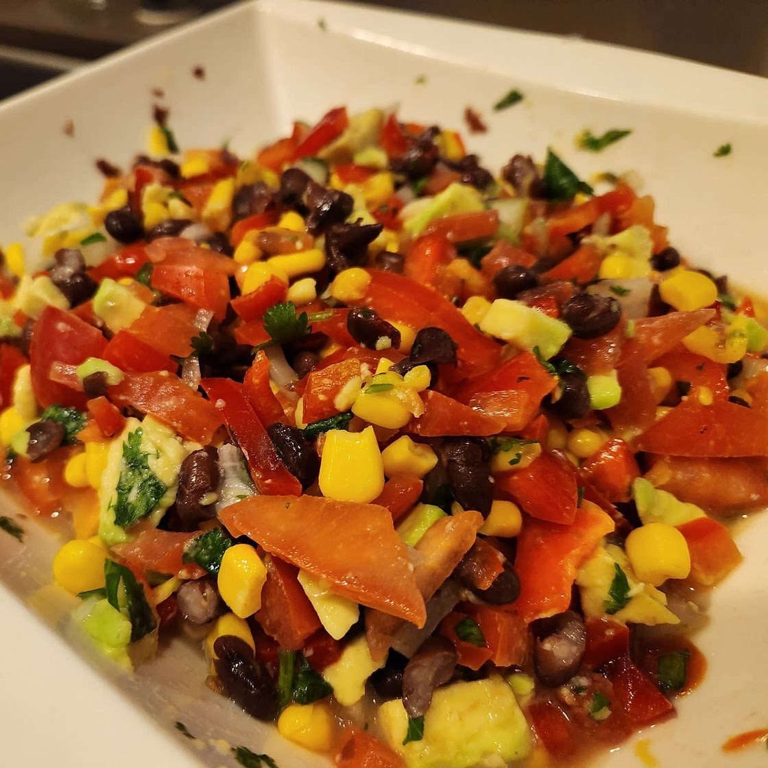 Chopped Mexican Salad with Cilantro Lime Dressing
