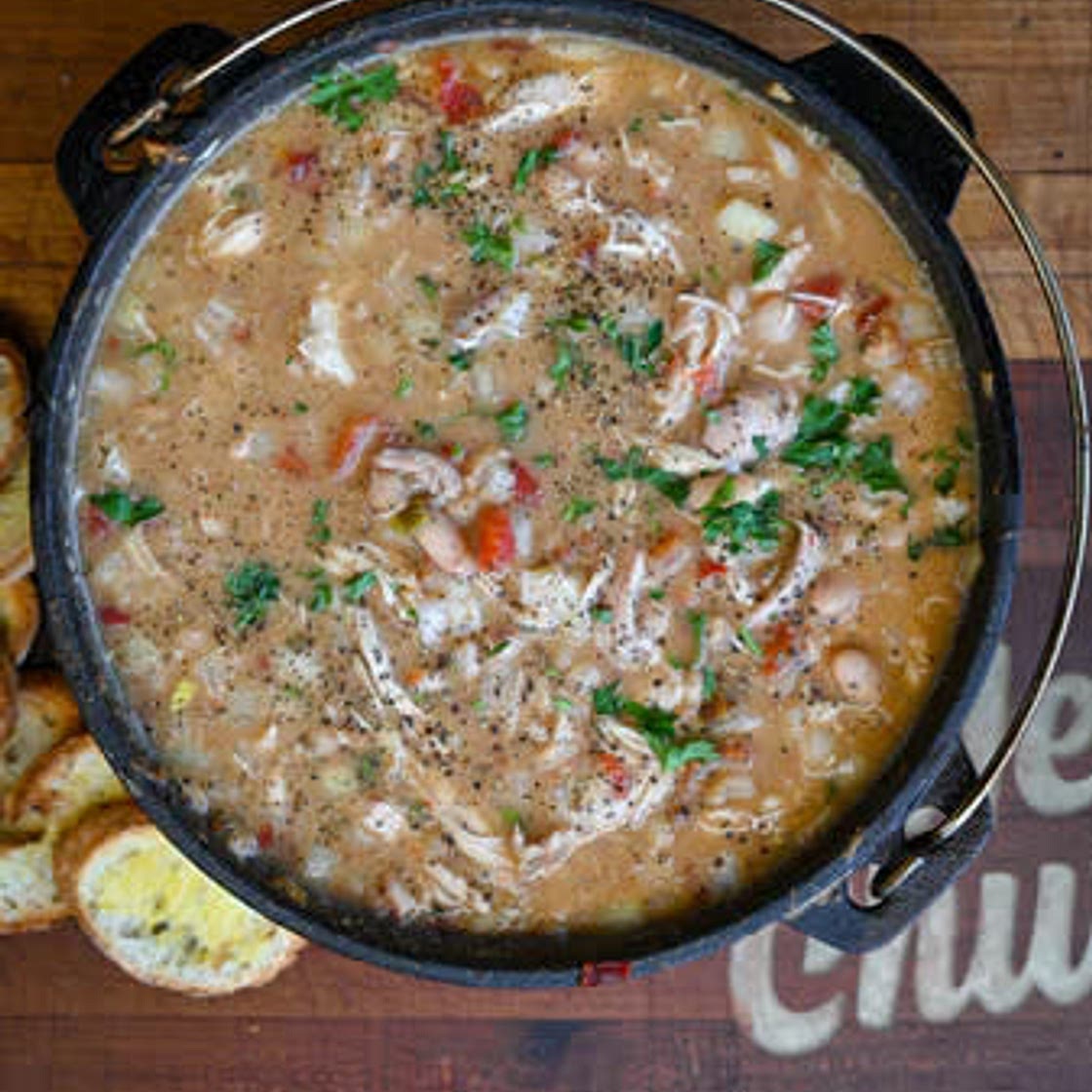 White chicken chili