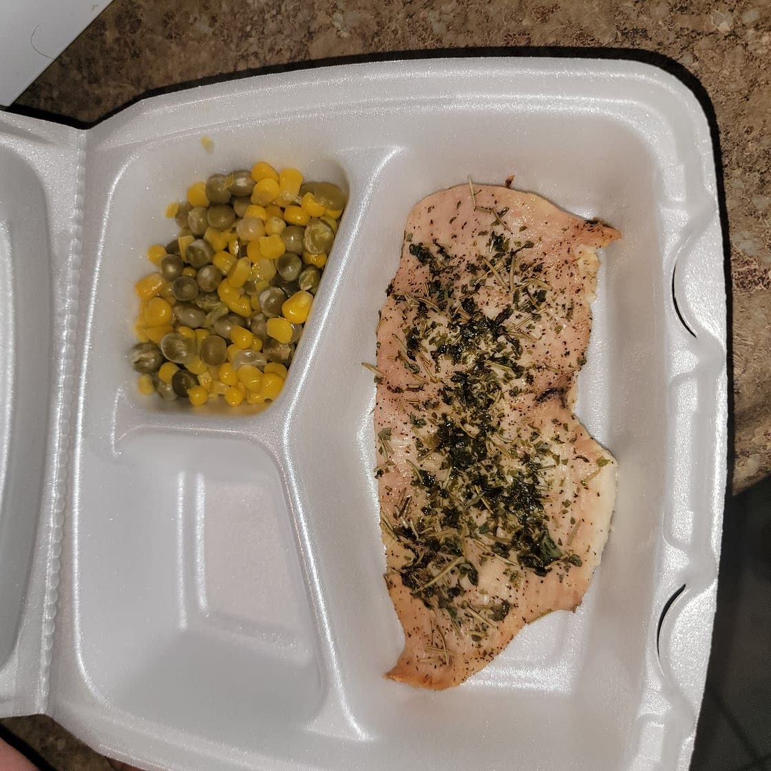 Baked chicken with lemon and fresh herbs