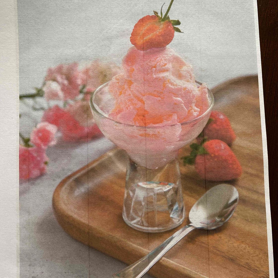 STRAWBERRY ICE CREAM