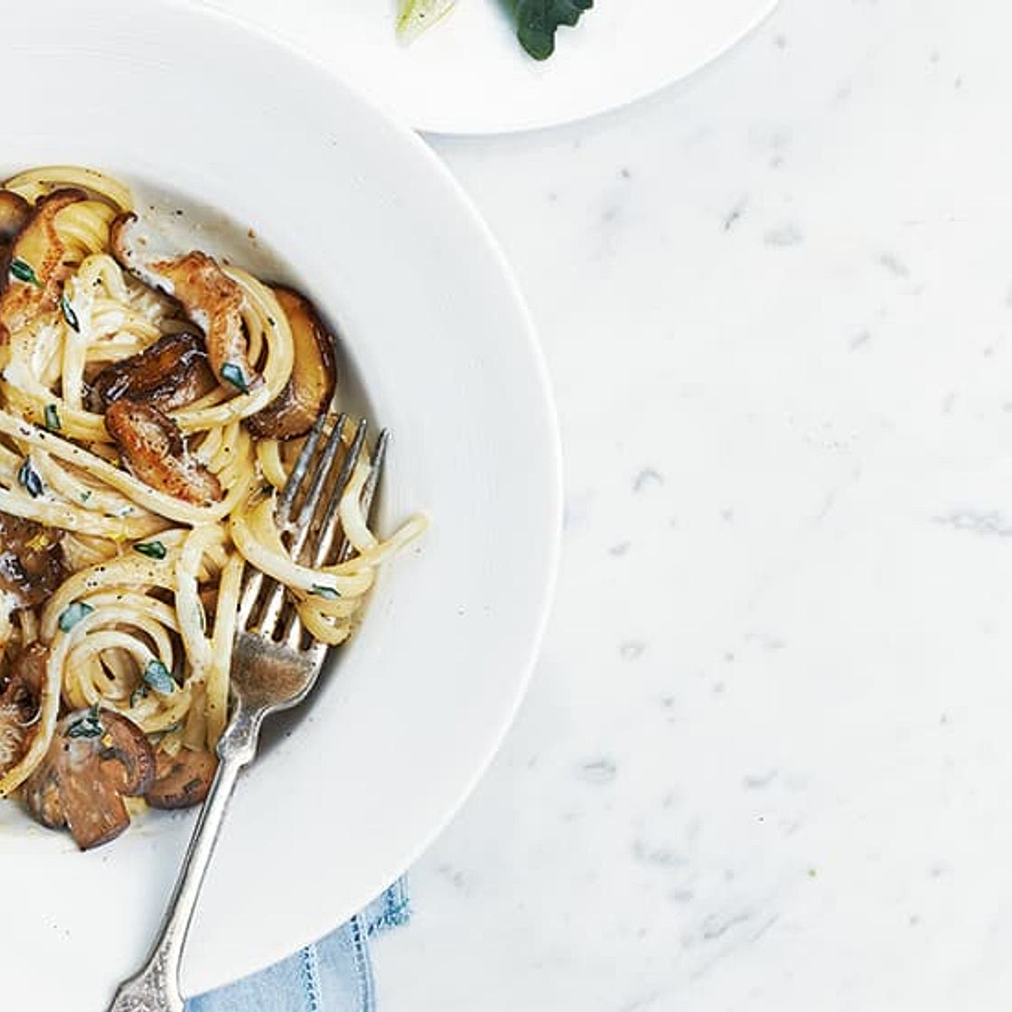 Sautéed Mushroom Linguine