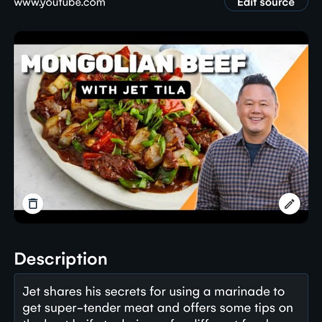 Mongolian Beef by Jet Tila