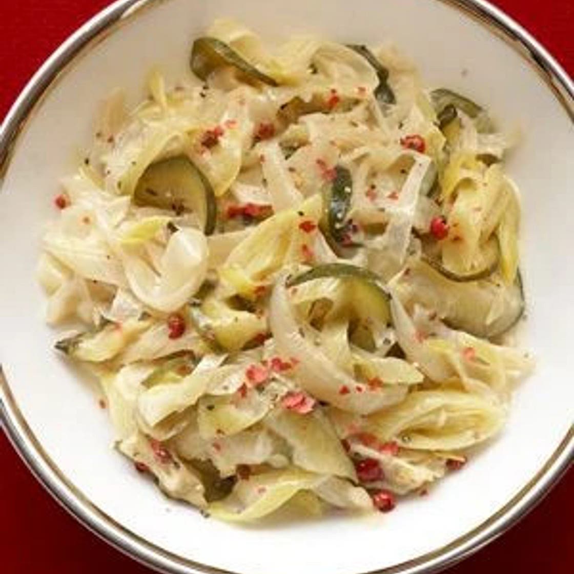 Fondue courgette poireaux