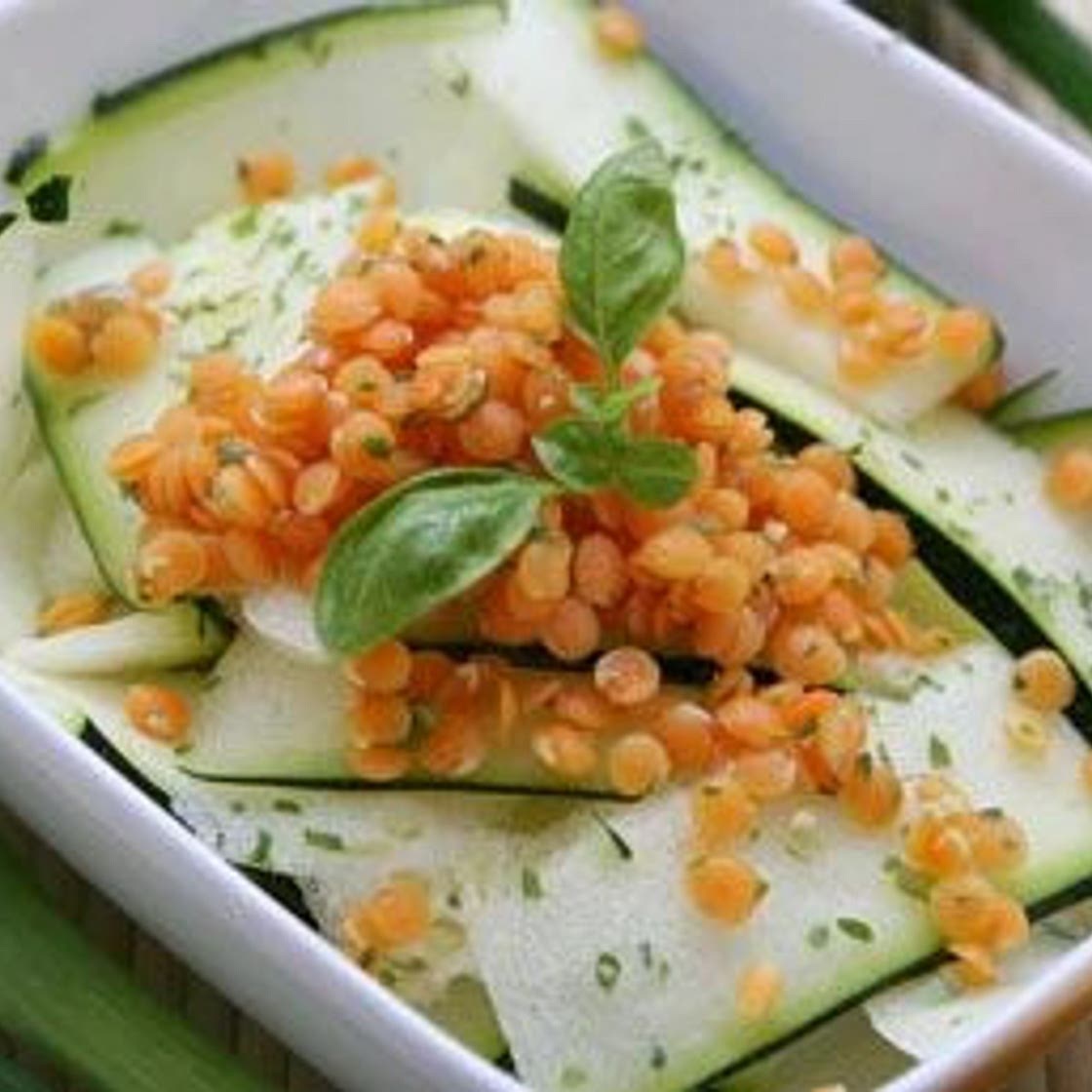 Courgette lentille rousse