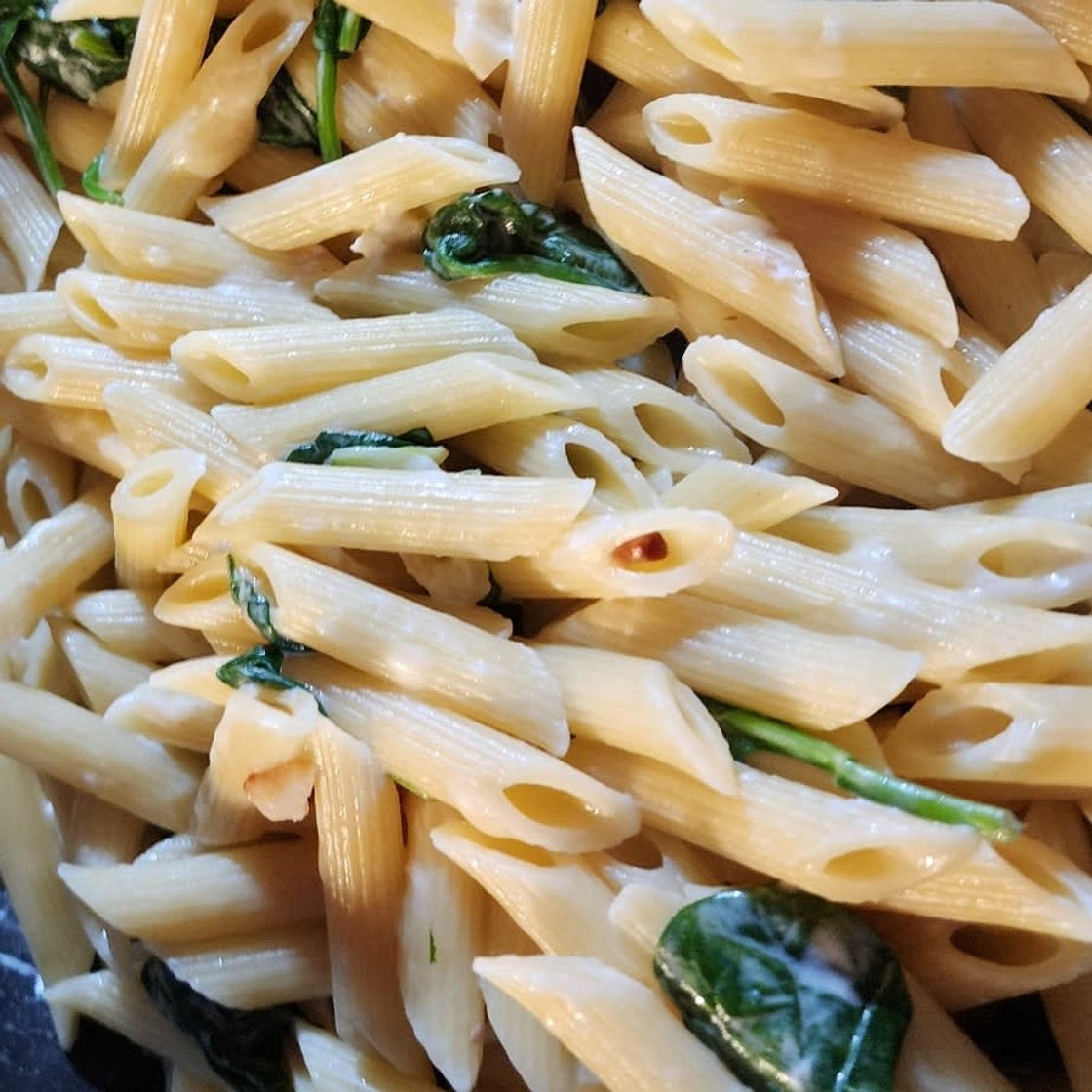 Pasta with Spinach Sauce