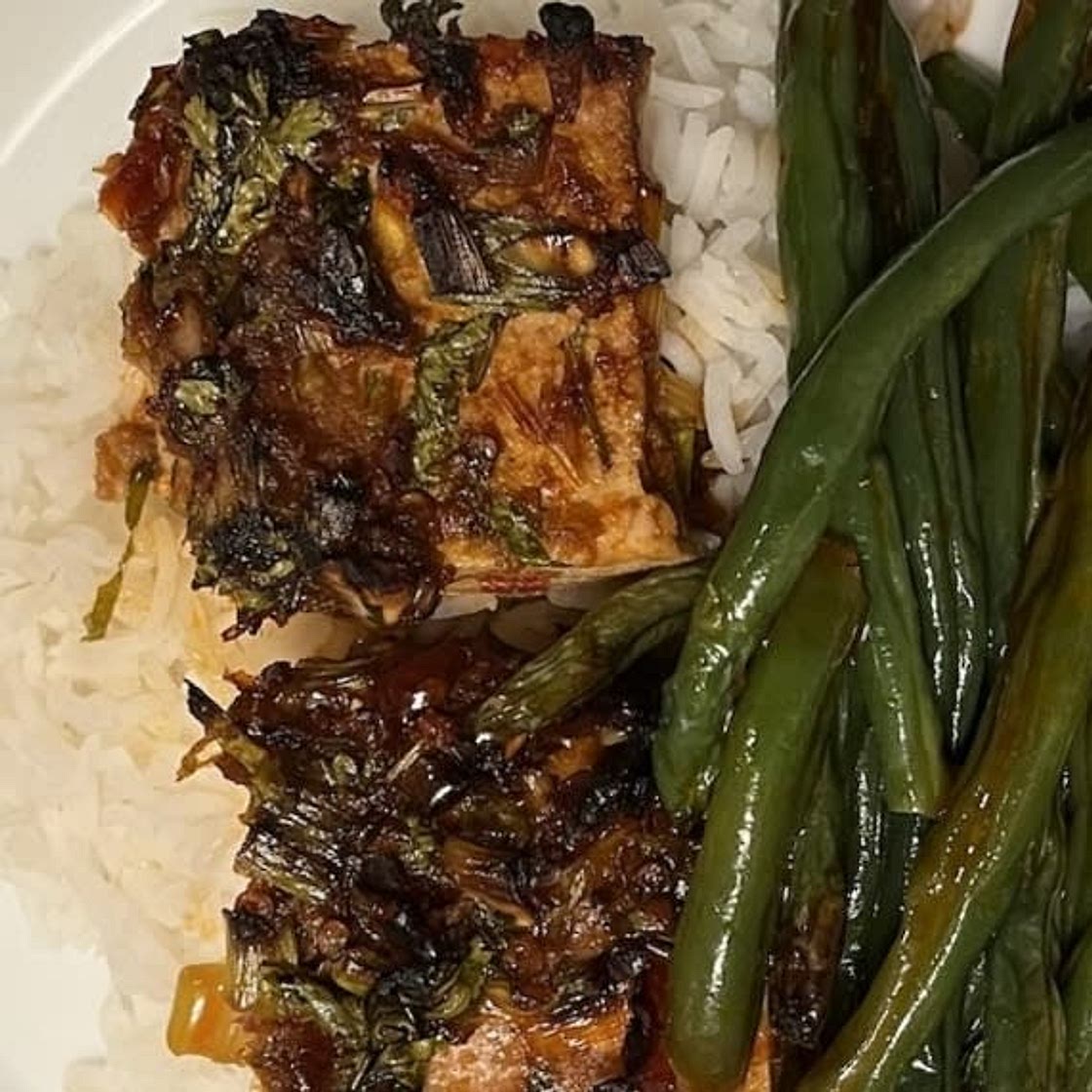 Tofu and Green Beans With Chili Crisp