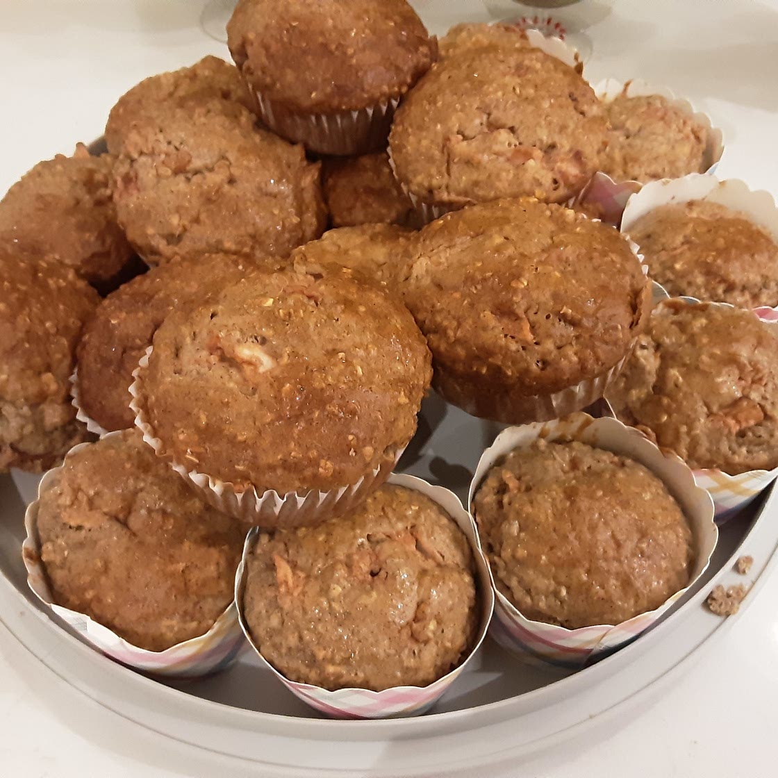 Muffins gruaux et pommes