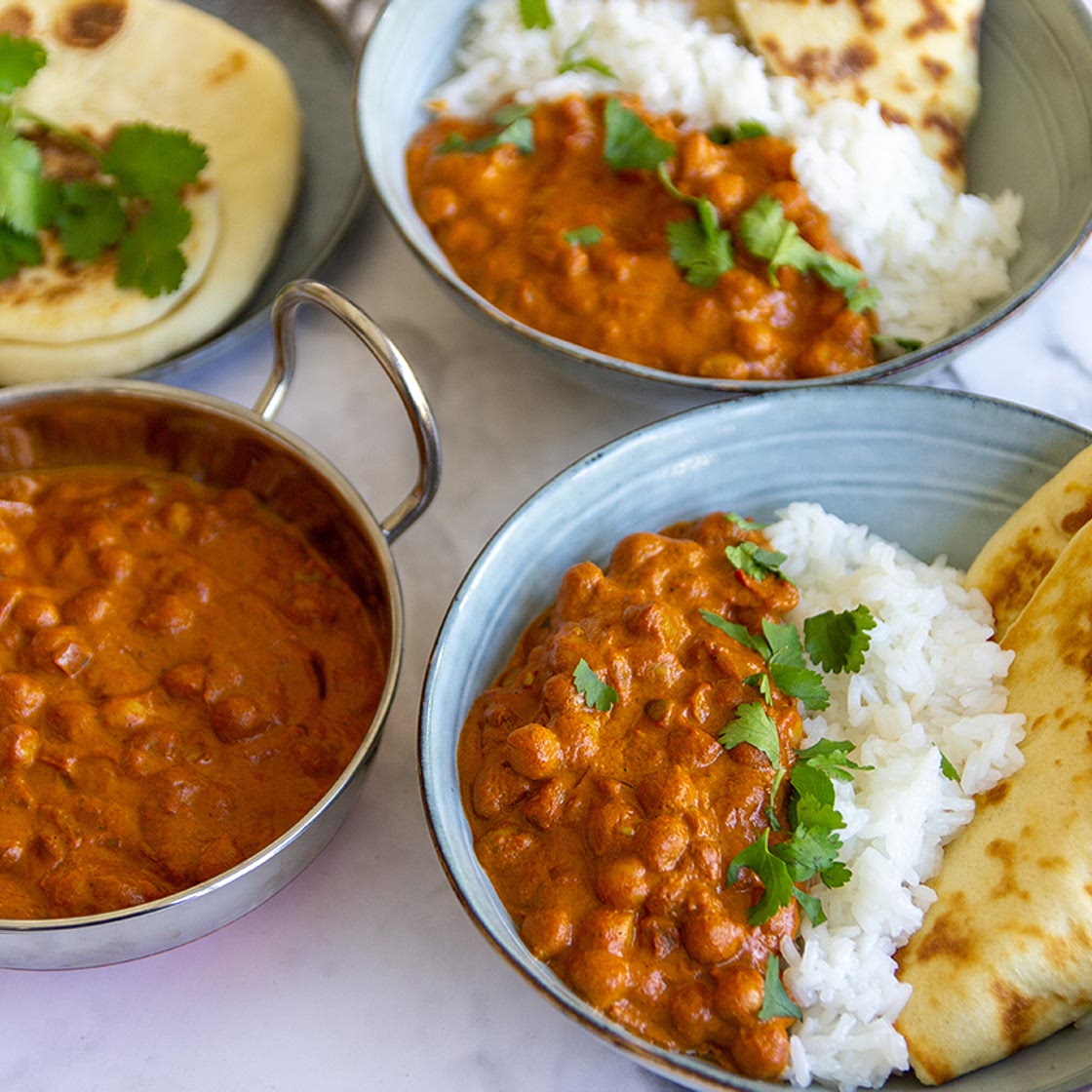 Romige curry met kikkererwten - Jenny Alvares
