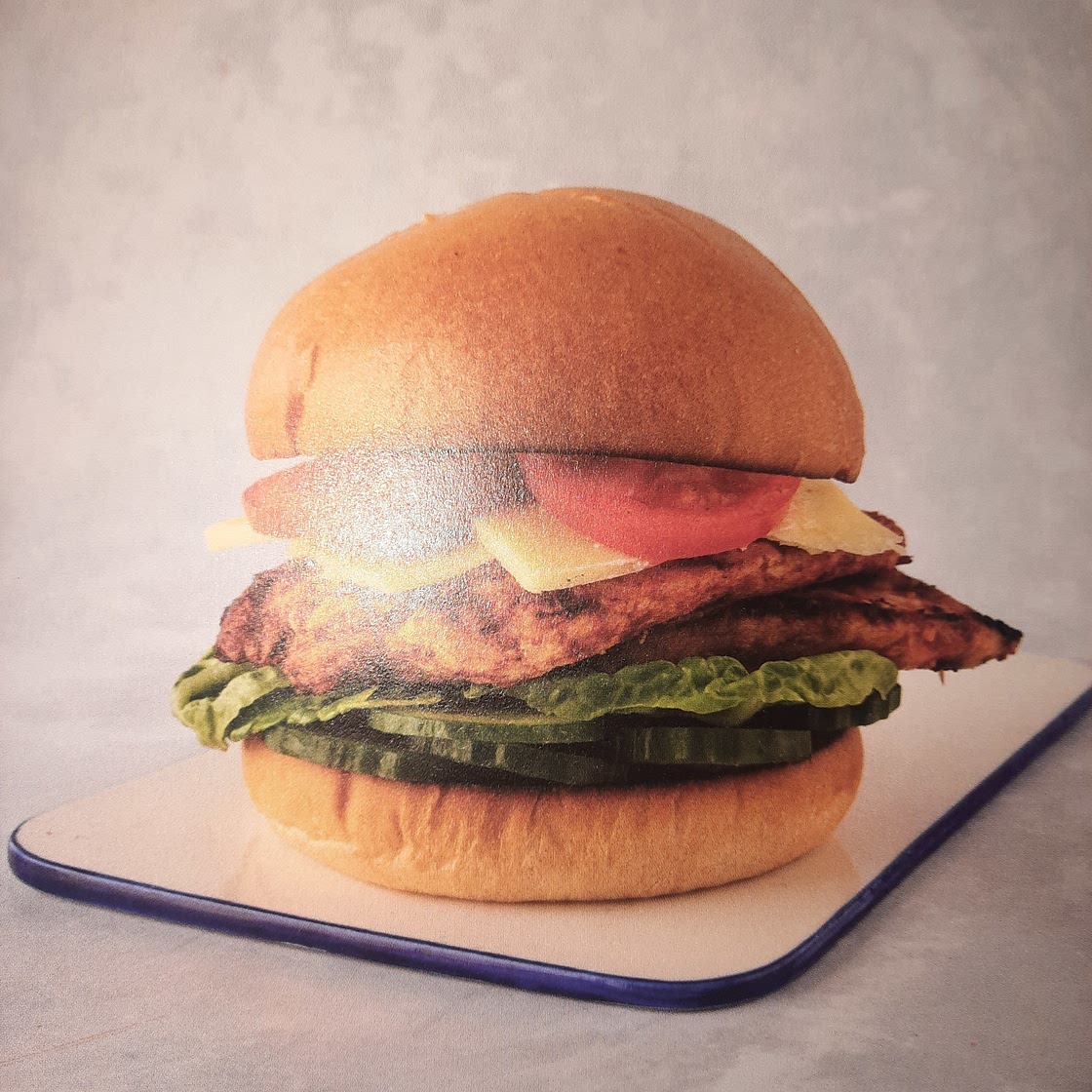 Harissa chicken burger