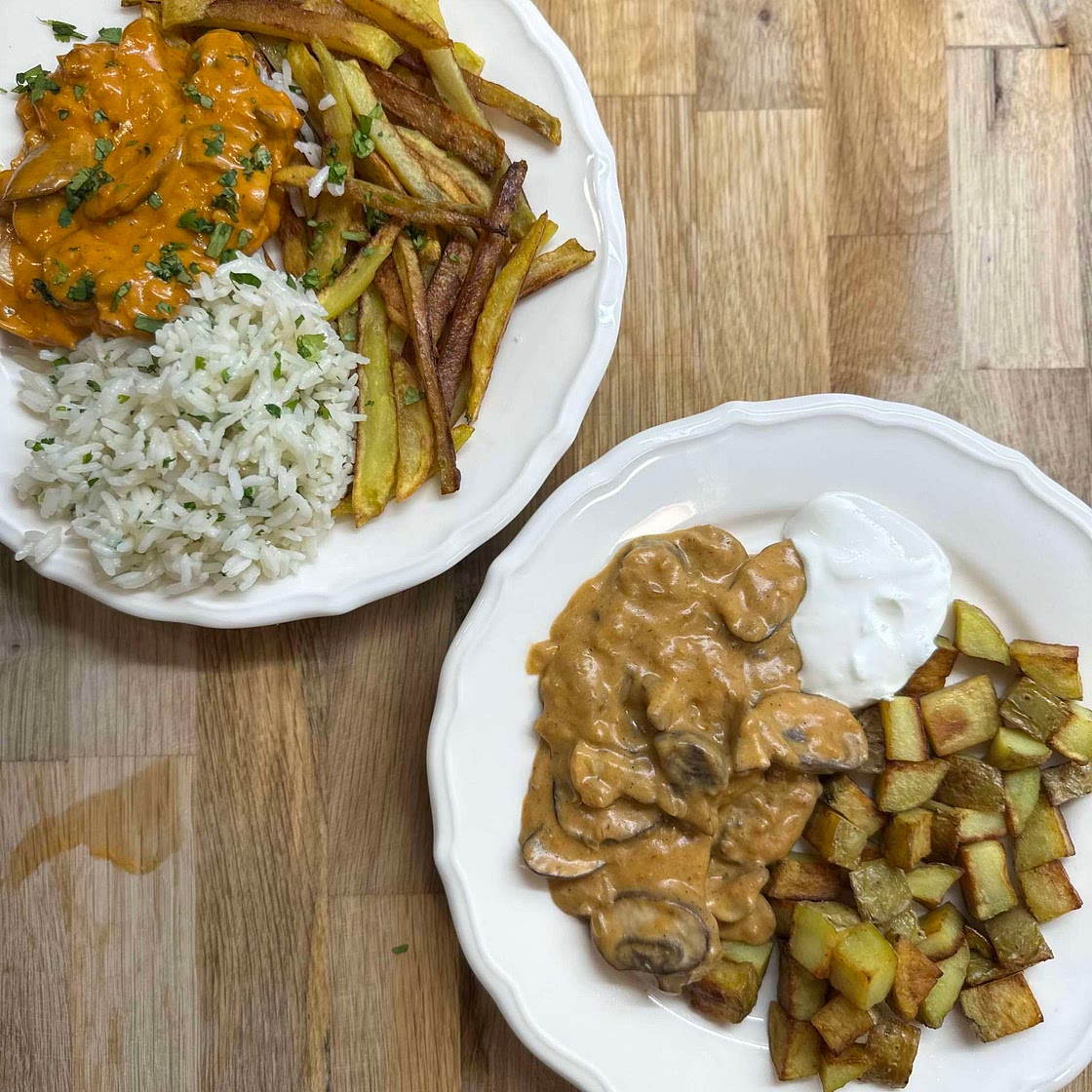 Russian Stroganoff (Vegetarian)