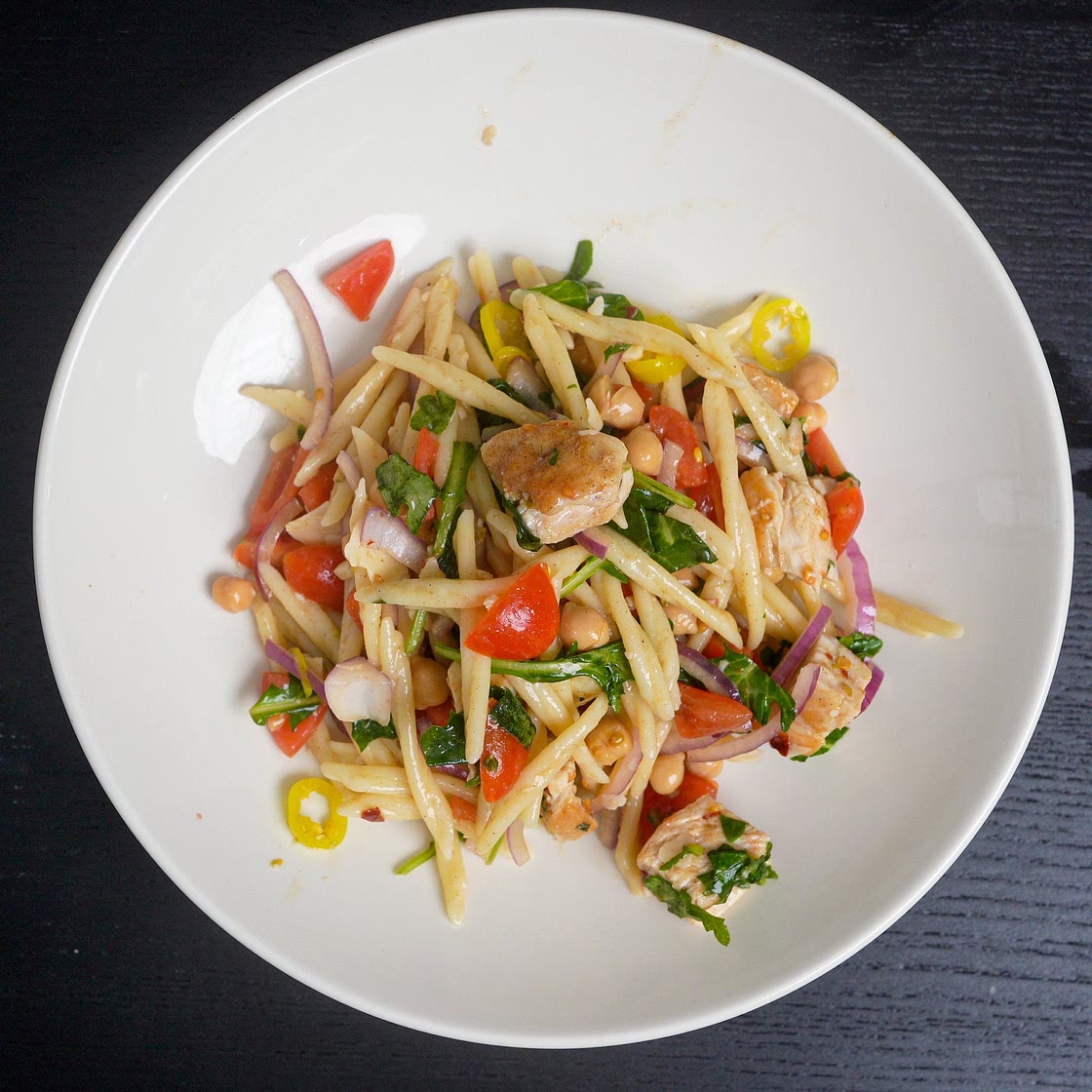 Za’atar Marinated Chicken Pasta Salad — Ethan