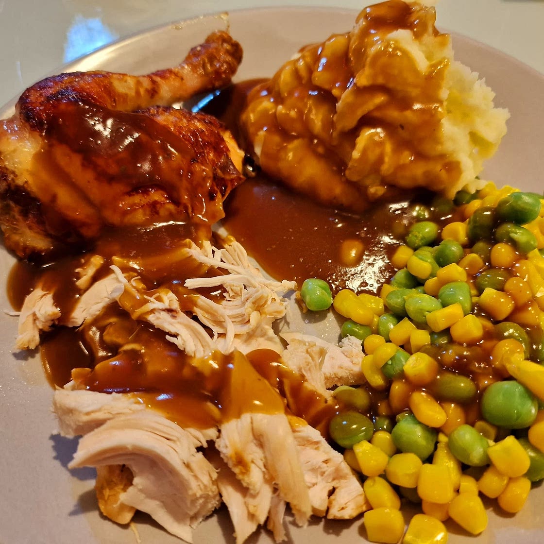 Garlic Herb Butter Roast Chicken