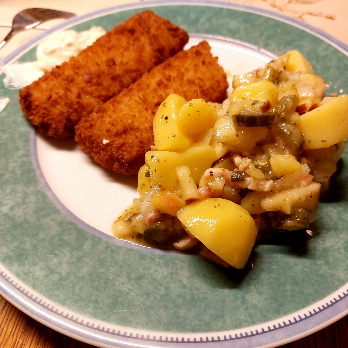 Backfisch mit Kartoffelsalat