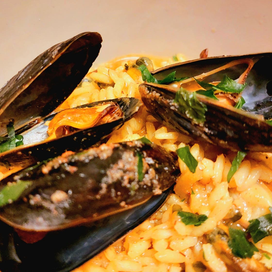 Risotto - Mussels and saffron