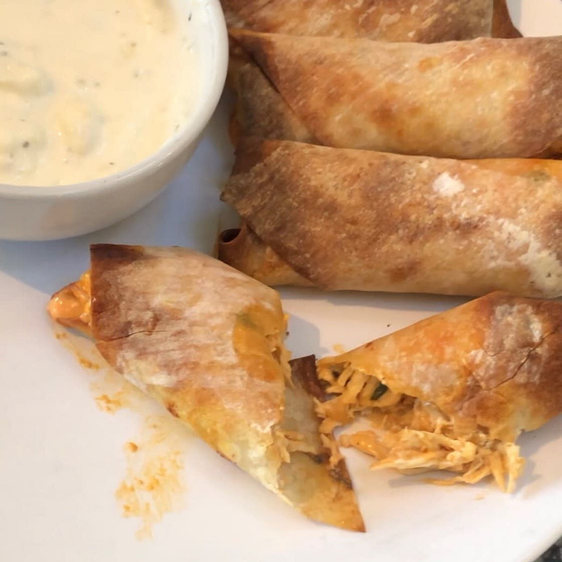 Buffalo Chicken Egg Rolls