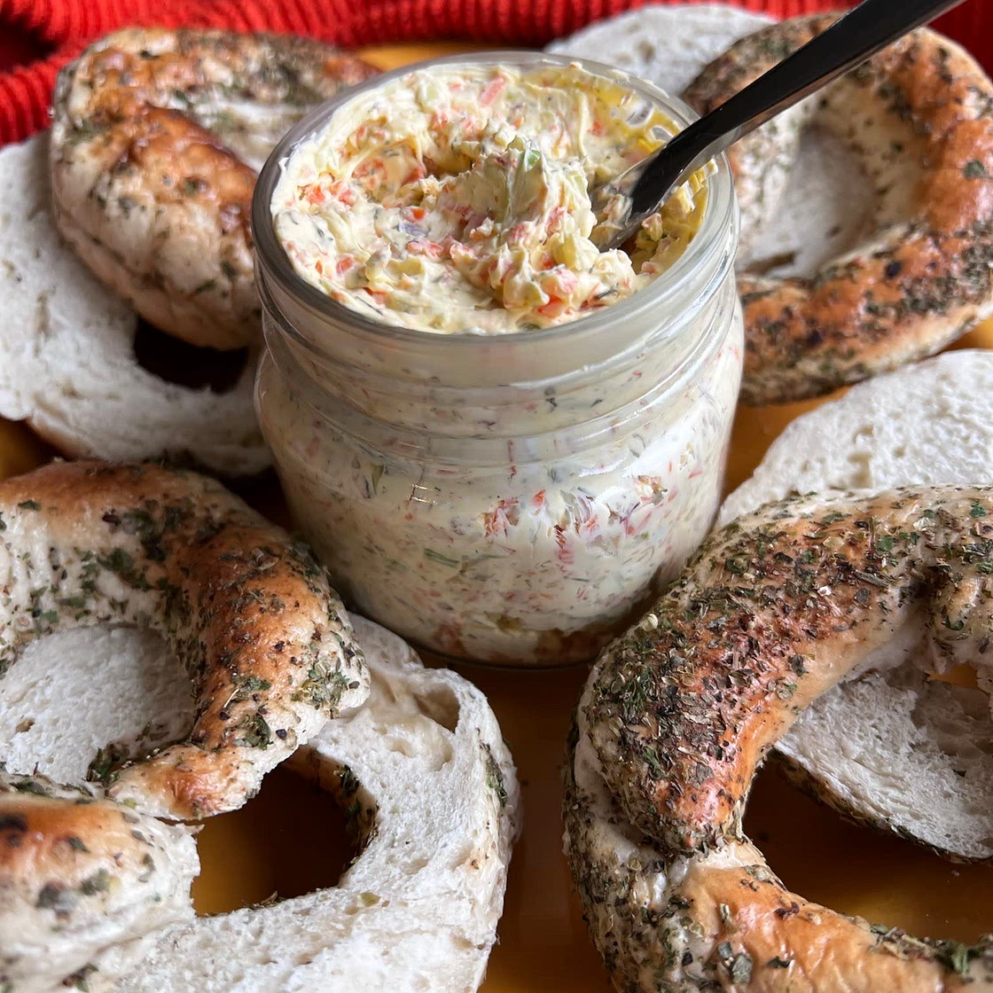 Loaded veggie cream cheese