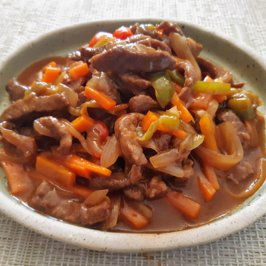 Ternera en salsa de ostras