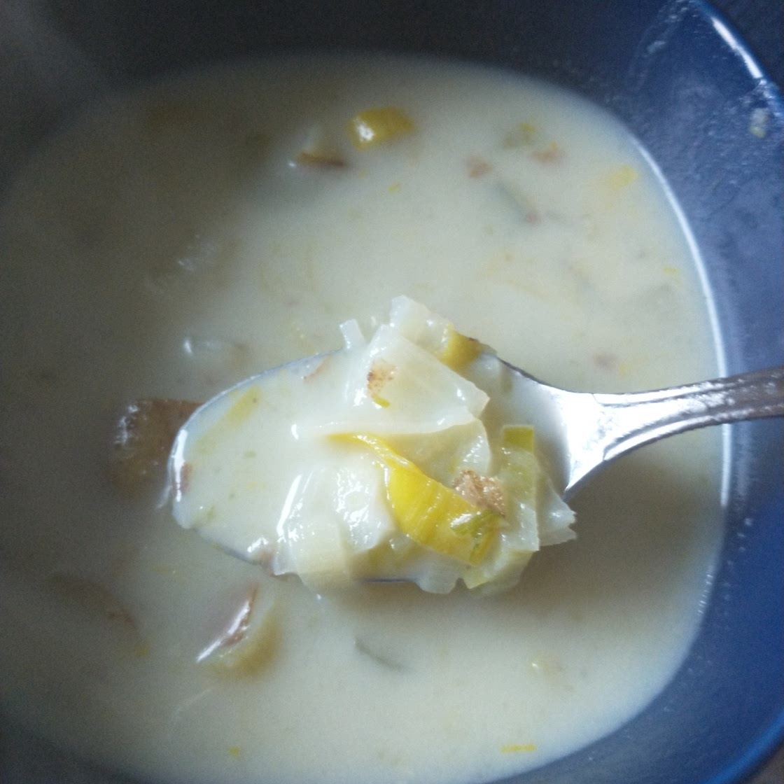 Lighter Potato and Leek Soup
