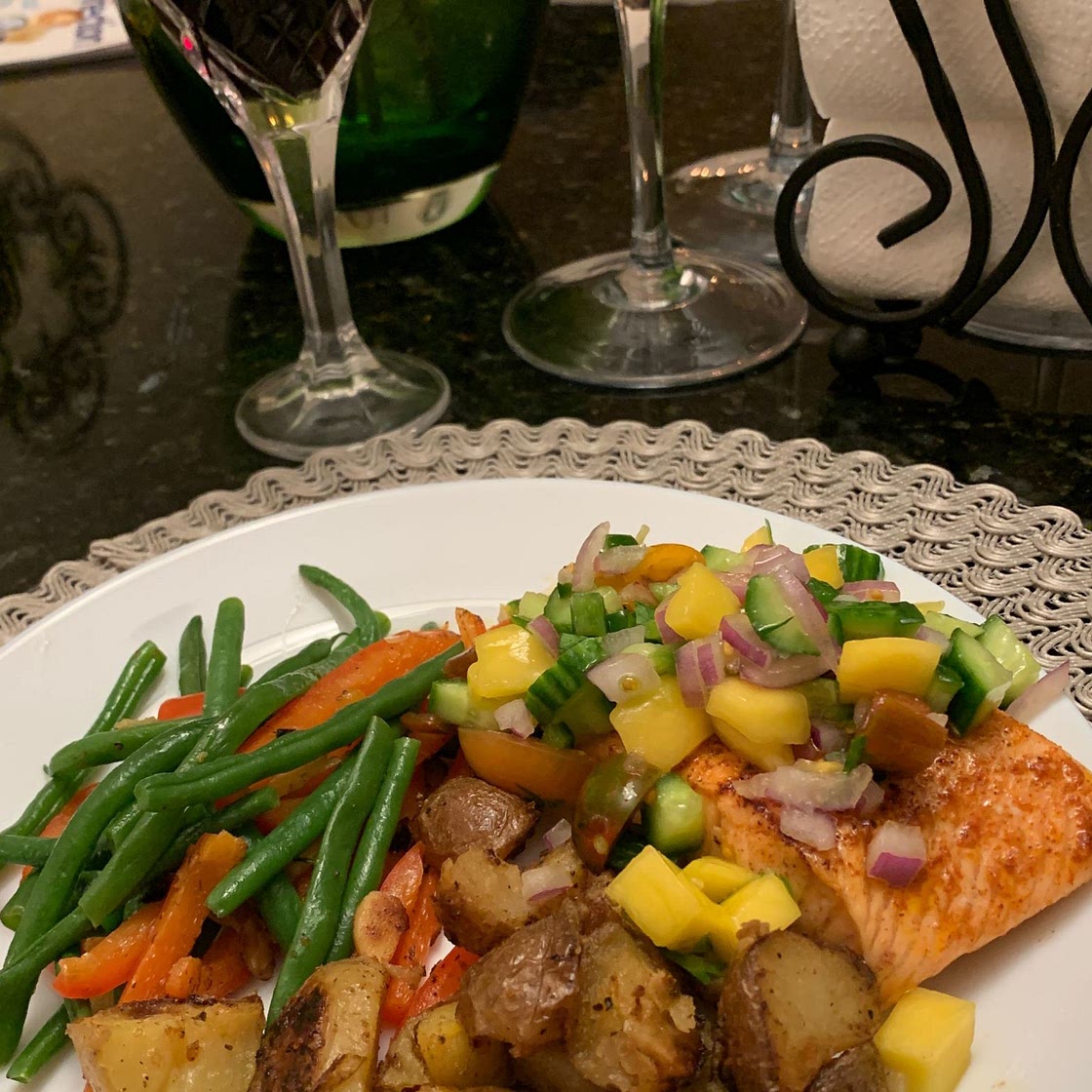 Blackened Salmon with Avocado Salsa