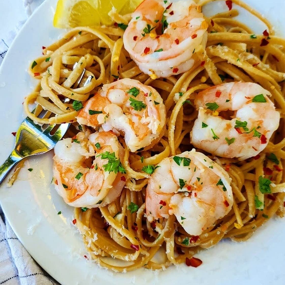 Shrimp scampi 