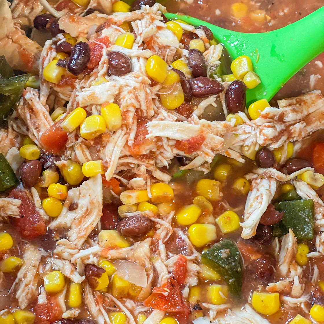 Crockpot Chicken Tortilla Soup 