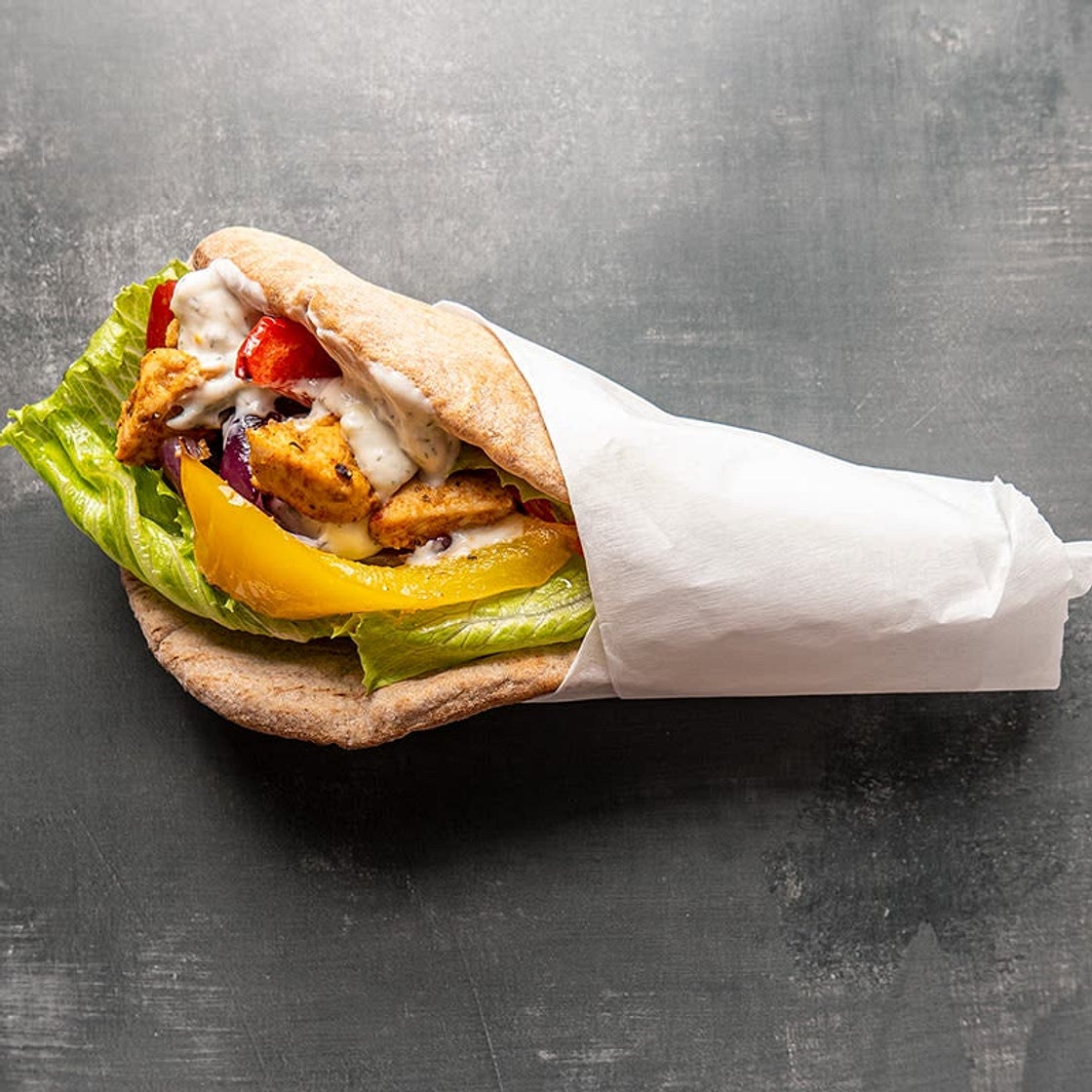 Sheet pan chicken gyros