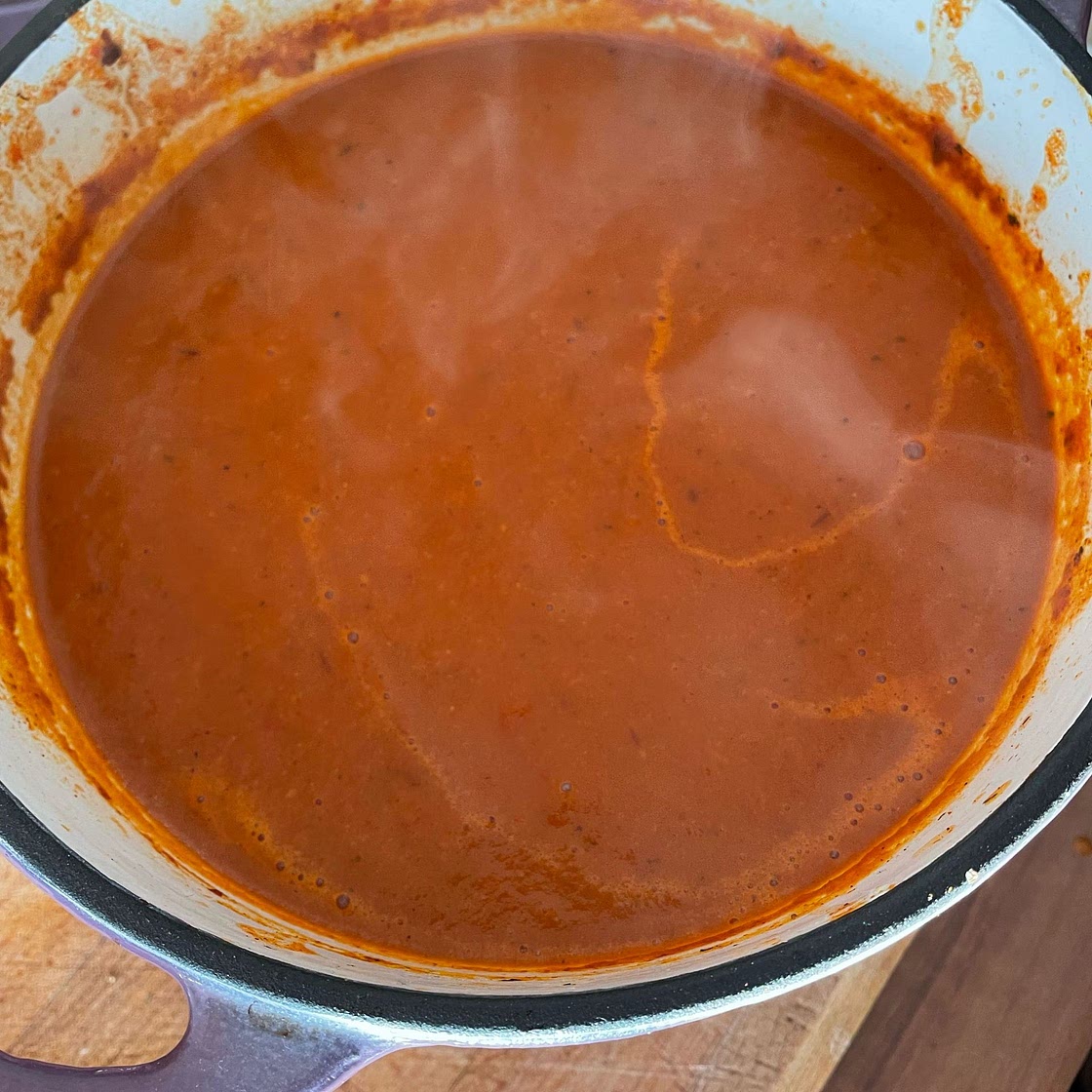Roasted Tomato and Red Pepper Soup