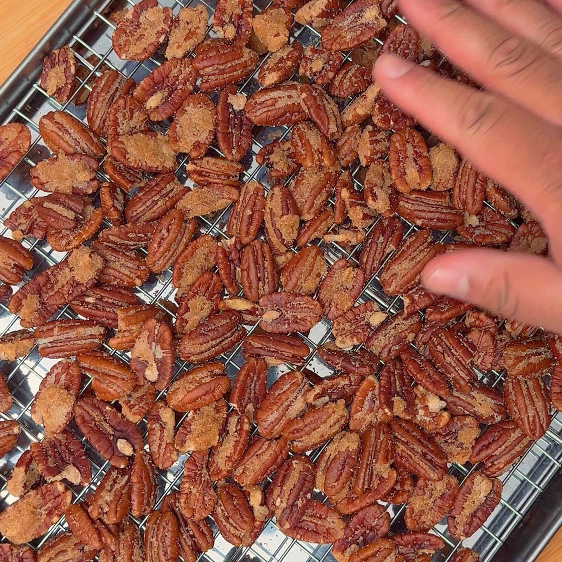 Air Fryer Cinnamon Toasted Pecans