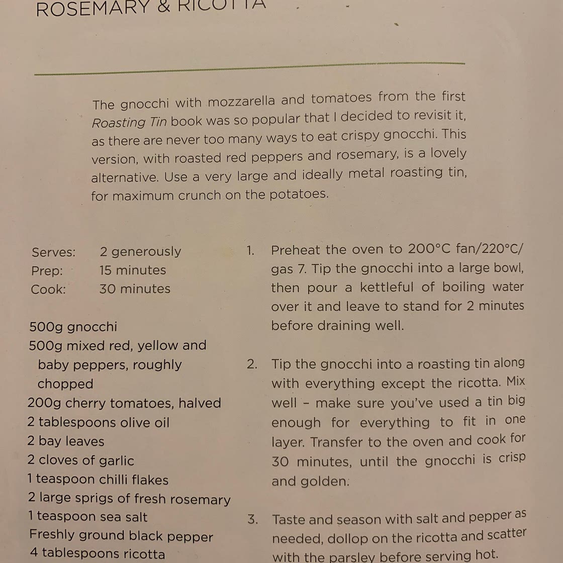 Gnocchi Bake