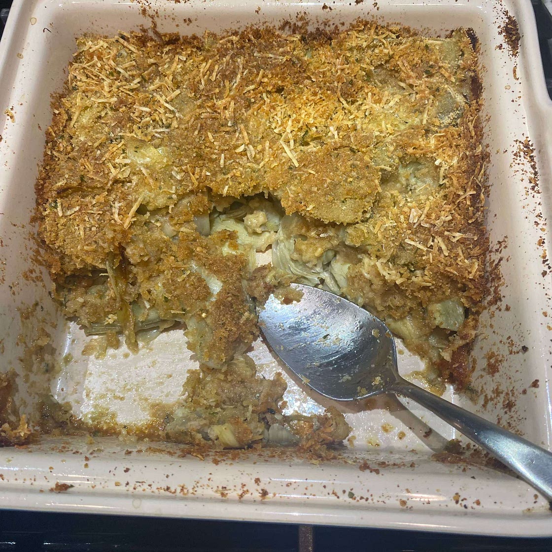 Grandma's Baked Artichoke Hearts