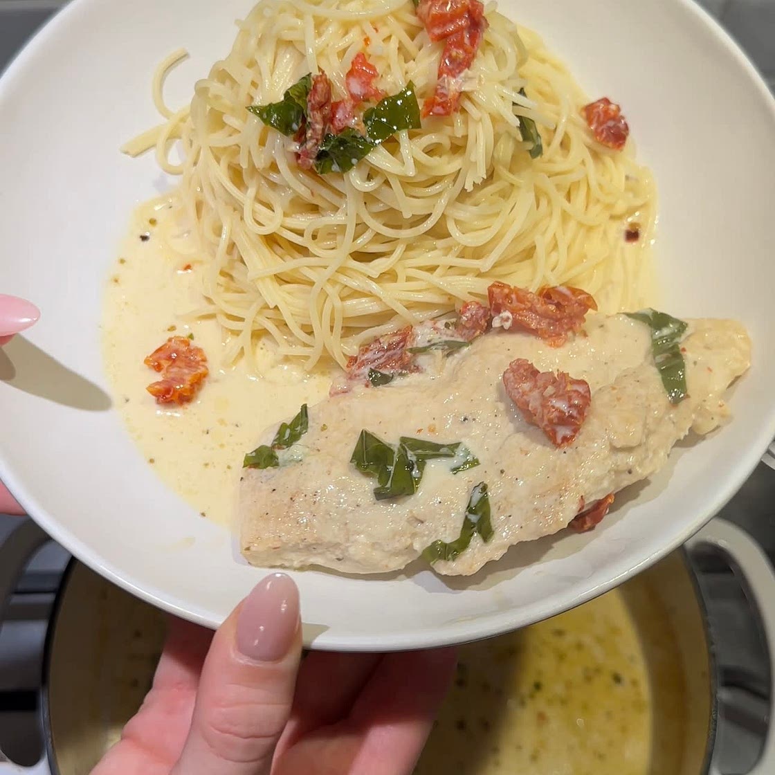 Creamy sun dried tomato chicken