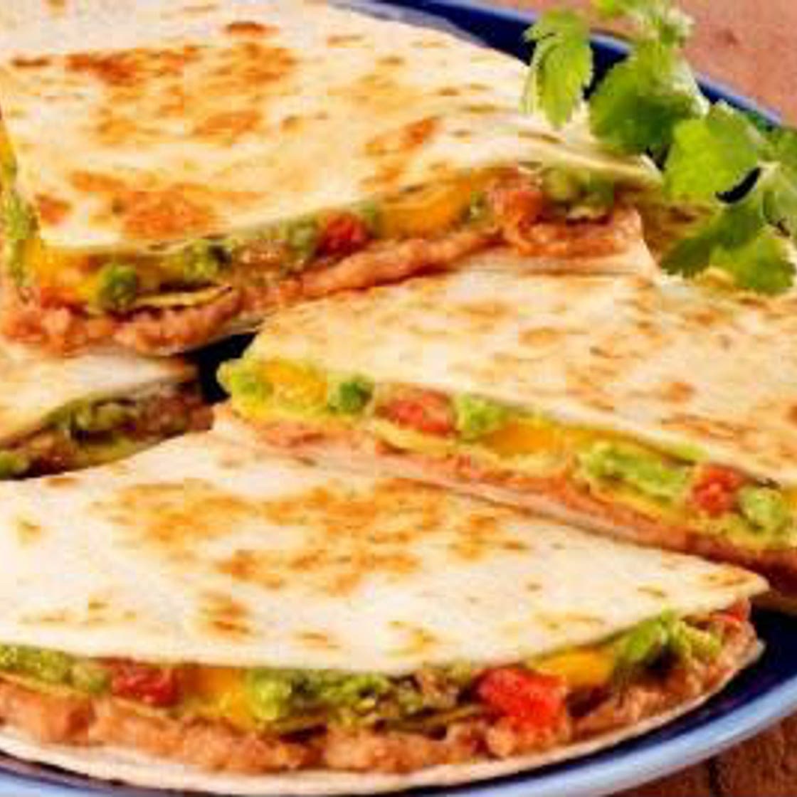 Quesadillas de pavo y guacamole