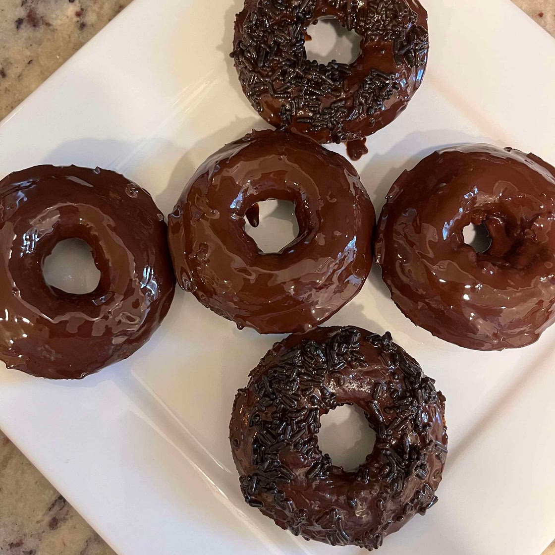 Gluten Free Chocolate Protein Peptide Donuts