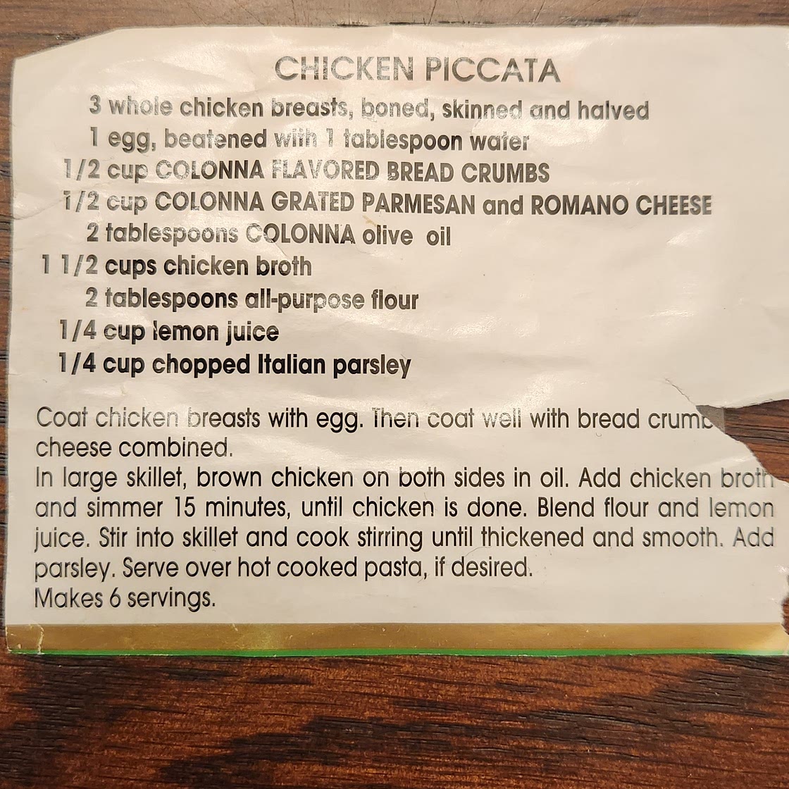 Chicken Piccata