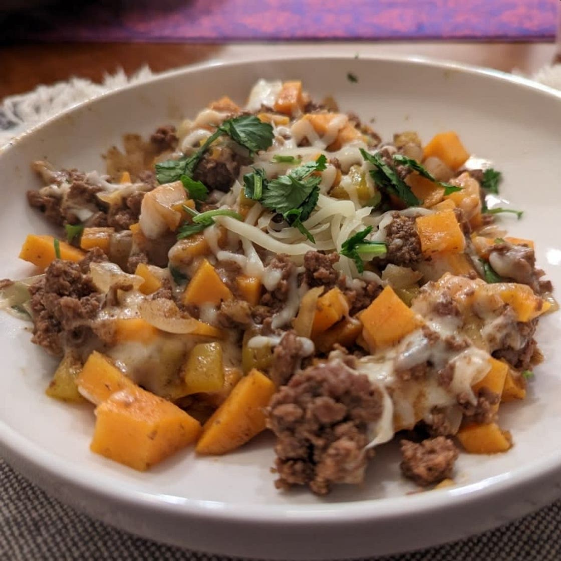 Ground Turkey Sweet Potato Skillet