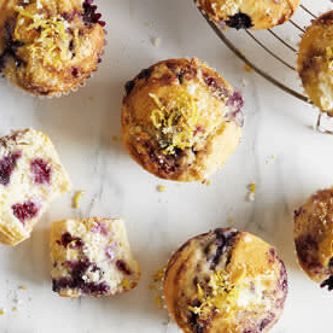 Lemon-Blueberry Jam Muffins