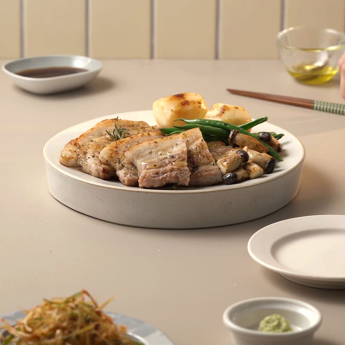 트러플 벌집 삼겹 스테이크