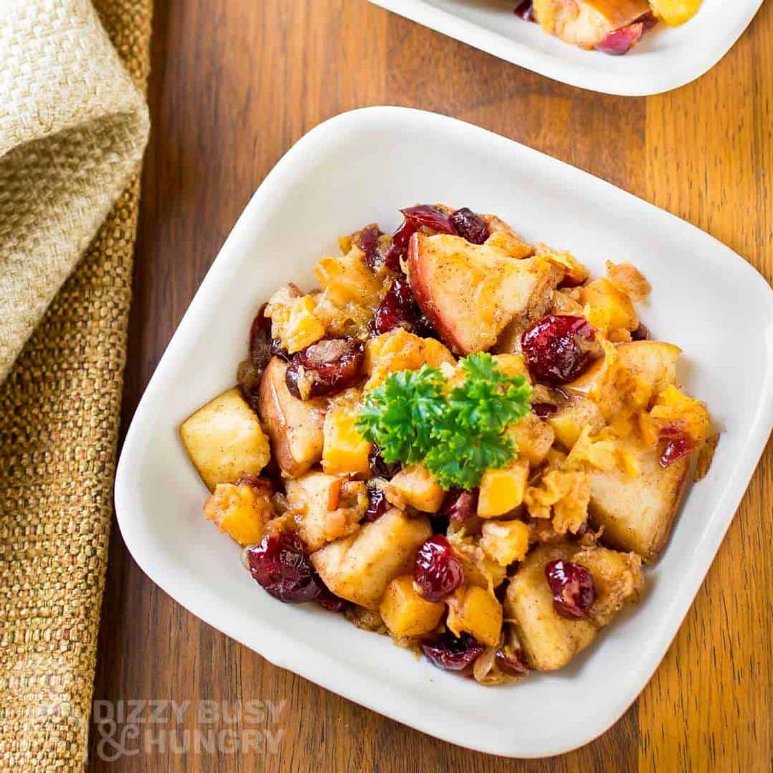 Slow Cooker Butternut Squash and Apples
