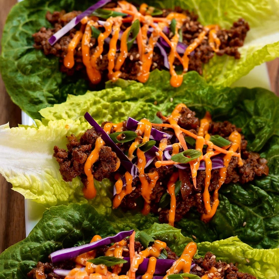 Korean Style Beef Lettuce Wraps