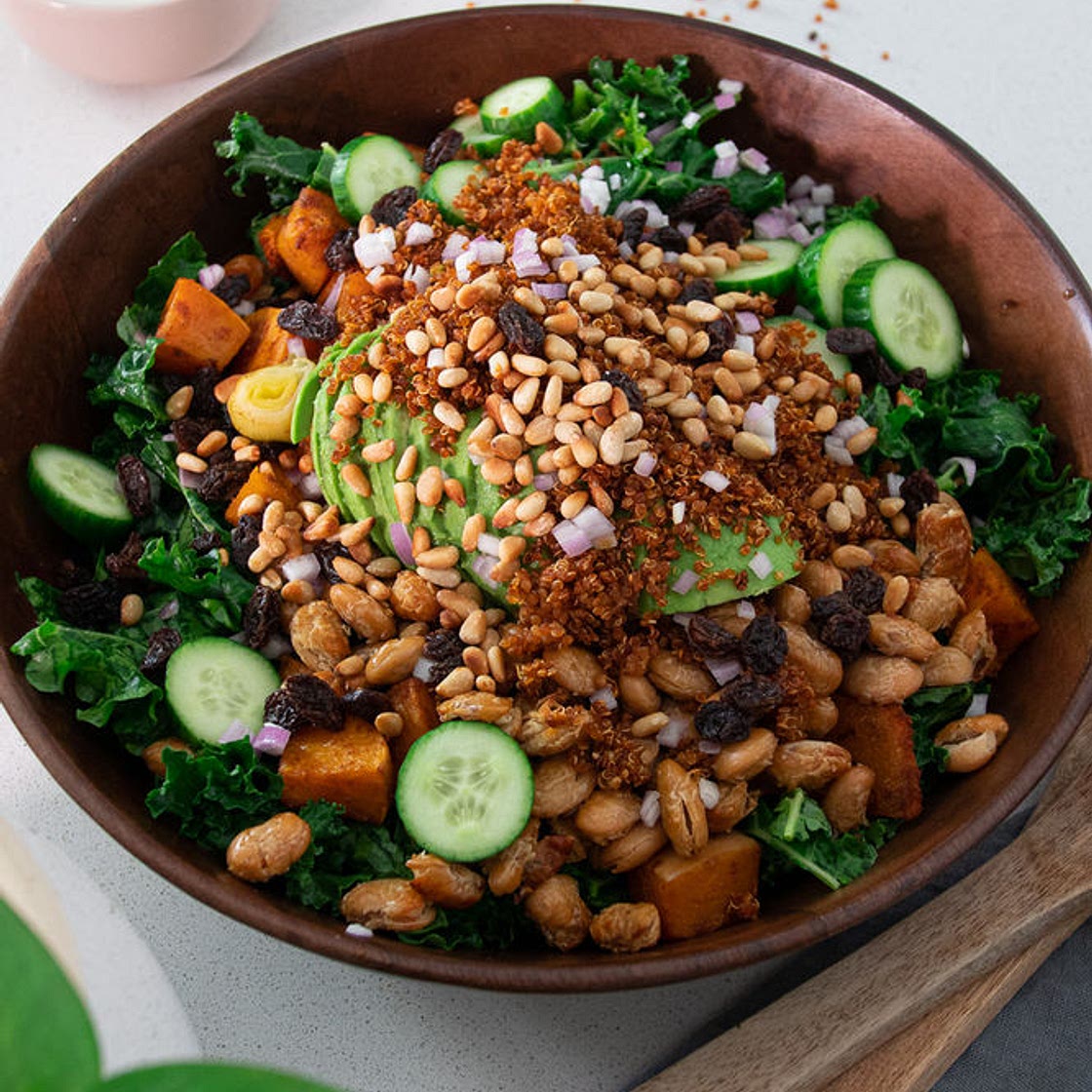 ROASTED PUMPKIN & KALE WARM SALAD