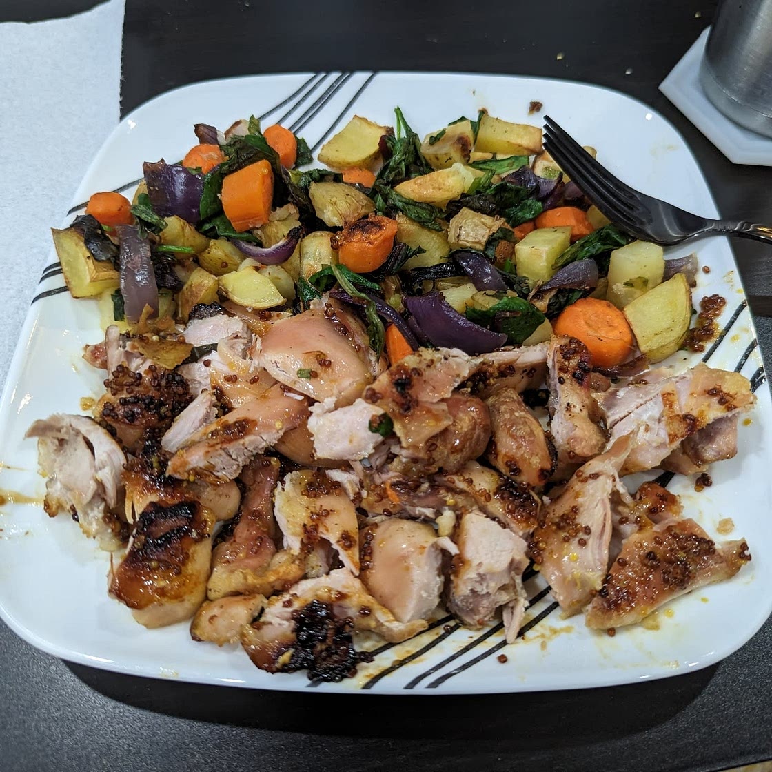 Honey Mustard Chicken Tray Bake