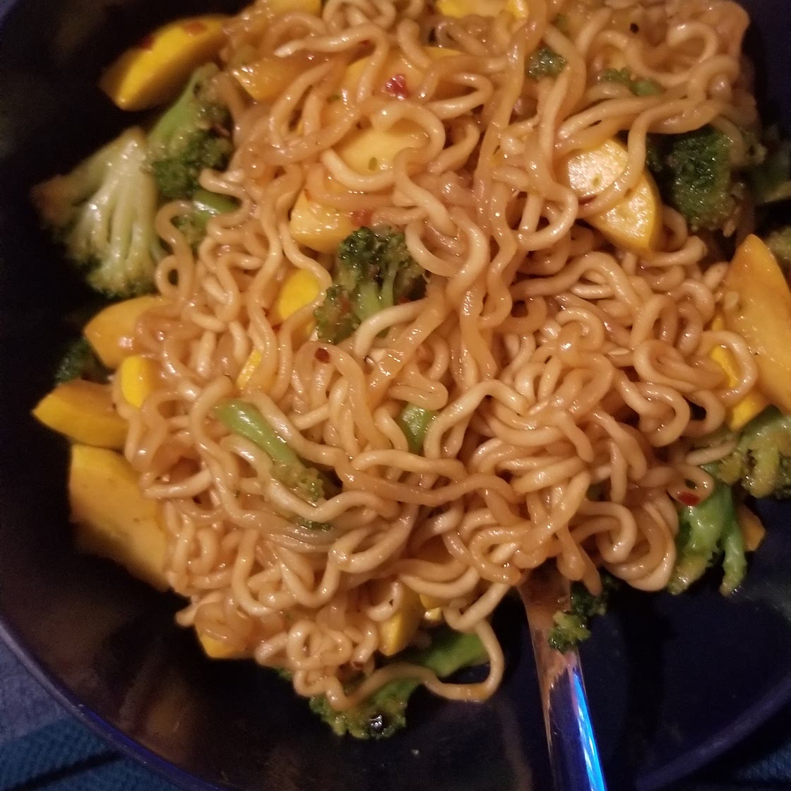 Spicy ramen stir fry