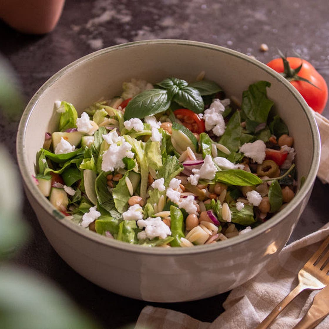 MEDITERRANEAN ORZO SALAD
