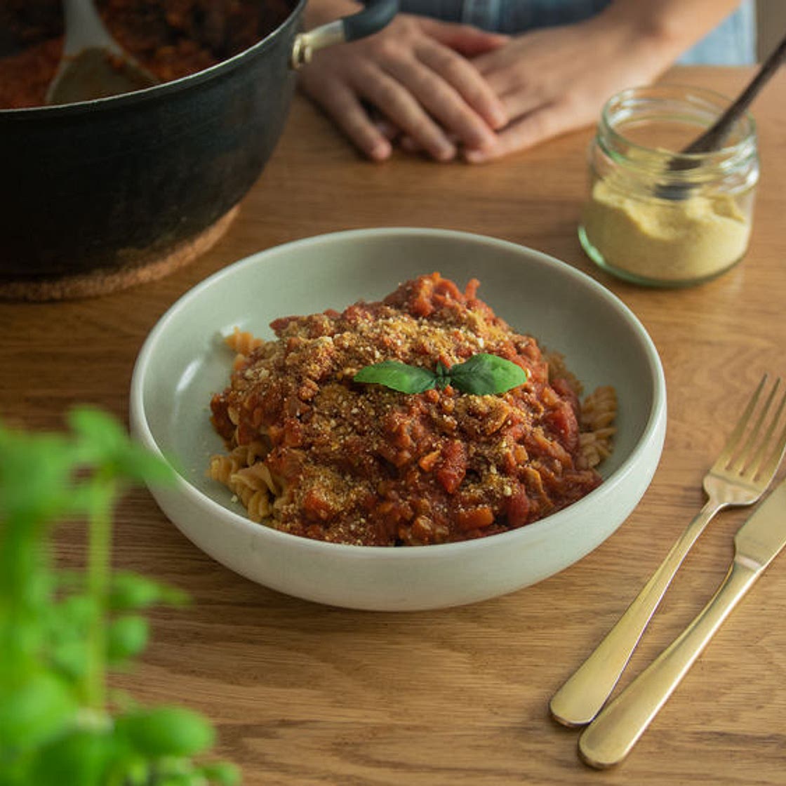 LENTIL RAGU PASTA